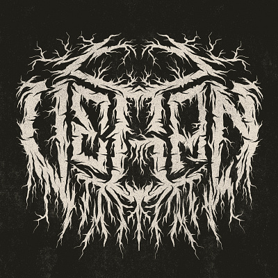 Vegan Black Metal Logo Lettering band black black white blackmetal bolts distressed distroyed eric waetzig gnarly grunge hand lettering hardcore hardworth design ipadpro lettering lightning metal procreate roots static