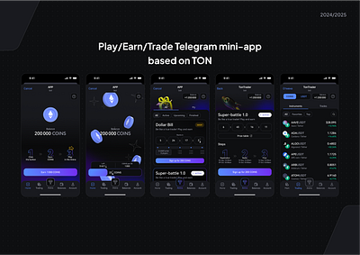 Fintech Telegram mini-app app design ui ux