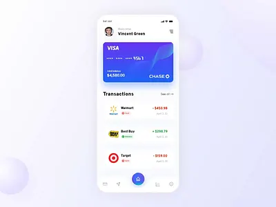 Card Management App bank app budget card card app card ui clean credit card debit card figma ios minimal shopping shopping app simple simple app ui wallet app work xd