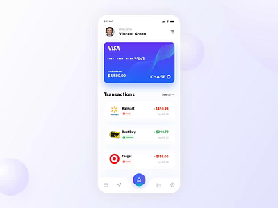 Card Management App bank app budget card card app card ui clean credit card debit card figma ios minimal shopping shopping app simple simple app ui wallet app work xd