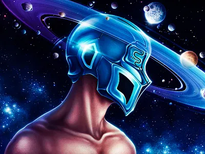 Music of the Spheres concept art cosmic cyberpunk fantasy art illustration masks music space art universe visual development