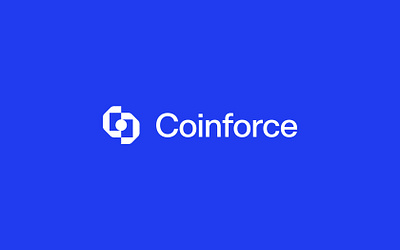 Coinforce branding crypto identity logo logotype poster sign in ui