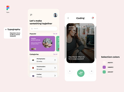 Find friends app design ui