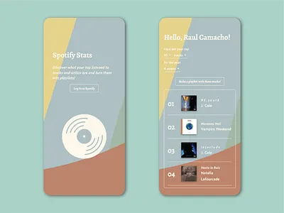 Spotify Playlist Creator design music music app playlist spotify ui ux web