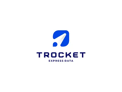 Trocket - Express Data app applications branding character data design icon logo rocket symbol ux vector