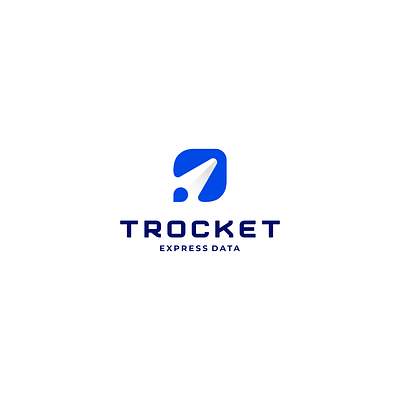 Trocket - Express Data app applications branding character data design icon logo rocket symbol ux vector