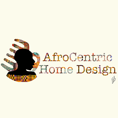 AfroCentric Home Design Logo afrocentric art branding clean commission company branding company logo flat graphic design illustration illustrator logo