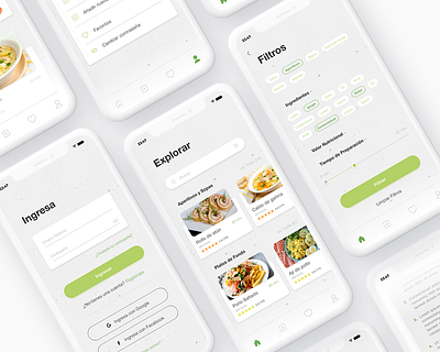 The Healthy Menu app food healthy healthy food menu ui design