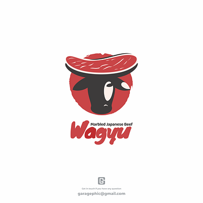 wagyu animal beef brand branding doublemeaning illustration logo logodesign logodesigner steak ui vector wagyu