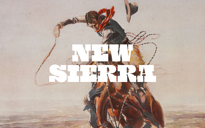 New Sierra display newfont slab type typography western