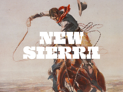 New Sierra display newfont slab type typography western