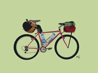 90s Specialized Stumpjumper set up in bikepacking mode bicycle bike bikepacking