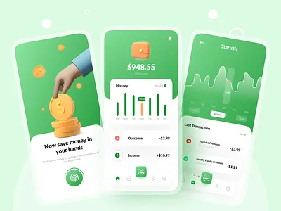 Personal Financial 🤑 - UI Mobile android app appdesign design finance finance app finances ios mobile app mobile design mobile ui ui ui ux ui design uidesign uiux