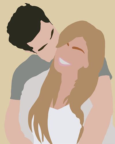 Digital Couple Portrait couple portrait design digital art digital artwork digital design digital drawing digital portrait drawing illustration illustration digital