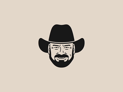 Portrait beard cowboy hat drawing face hat illustration illustrator portrait vector