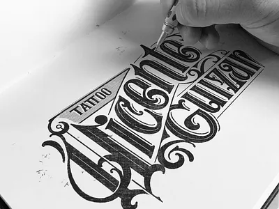 Tatto vicente guizar. sketch lettering logo design lettering lettering artist lettering logo letters logo typography