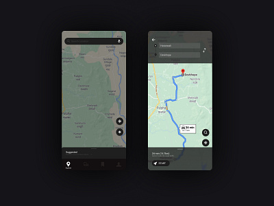 Location Tracker @dailyui app dailyui20 dailyuichallenge design figma minimal mobile design ui ui design ux xd design