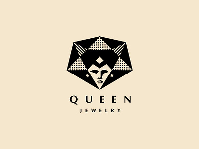 Queen. Jewelry brand branding jewelry logo logodesign logofolio logos logotype queen