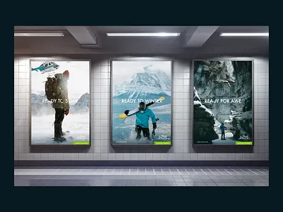 Travel Alberta – READY Campaign Posters alberta poster poster design typography