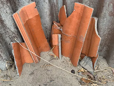 Caustic Shards clay photography red unedited