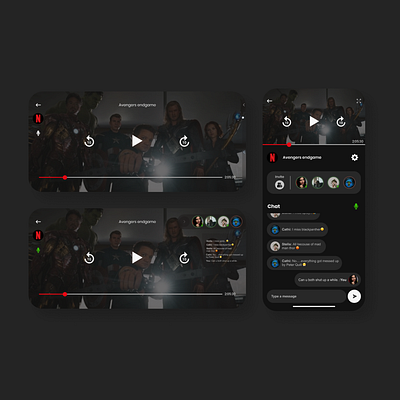 A UI for watch together application adobexd designs ui ui ux ui designs uidaily uidesign uidesigner uidesigns uiux