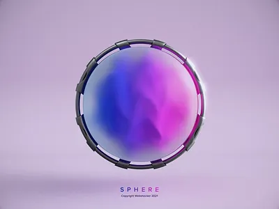 Sphere 3d abstract animation branding digital art illustration logo loop motion design particles render webshocker website