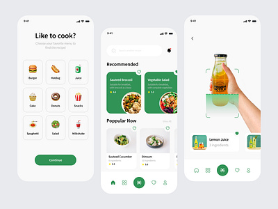 Cooking App Exploration antirebahan app application cooking design exploration madewithfigma uidesign uidesigner uiux uxdesign uxdesigner