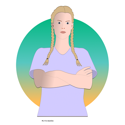 self portrait made in Figma design figma icon illustration vector