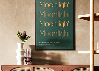 Poster Design for Moonlight Confessions brand identity branding editorial mockup mockup design poster art poster design posters rebranding typogaphy