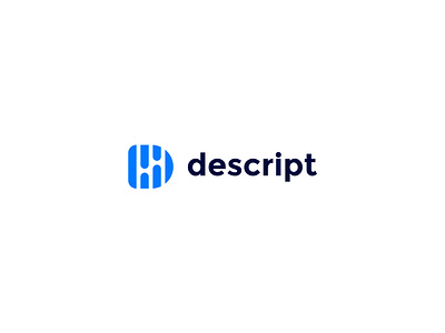 Descript logo redesign 2021 logo 2021 trend abstract elegant geometric graphic design graphics logo designer logo mark logos logotype minimalism minimalist modern monogram paper symbol vector art vector illustration