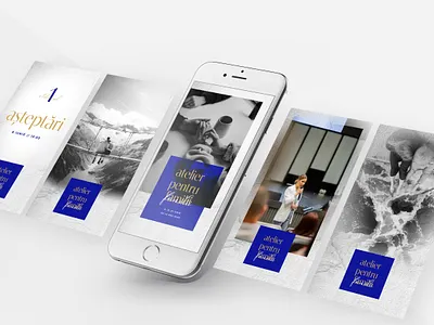 Family event - Branding ads black blue clean colors design event family gold gradient illustration logo minimalist presentation royal screens simple slides social media ui