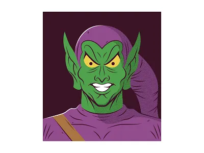 Green Goblin illustration marvel spider man vector
