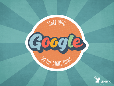 Vintage Google Logo branding challenge design google logo typography vector vintage weeklywarmup