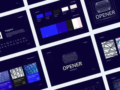 Opener - Brand Design for NFT Marketplace. brand brand colors brand design brand identity branding color palette colors identity logo logodesign logotype marketplace marketplace app nft nftart typography ui