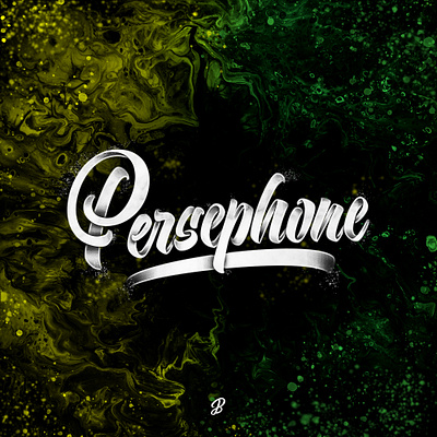 Persephone art brush brushlettering brushpen concept design handlettering lettering type typography