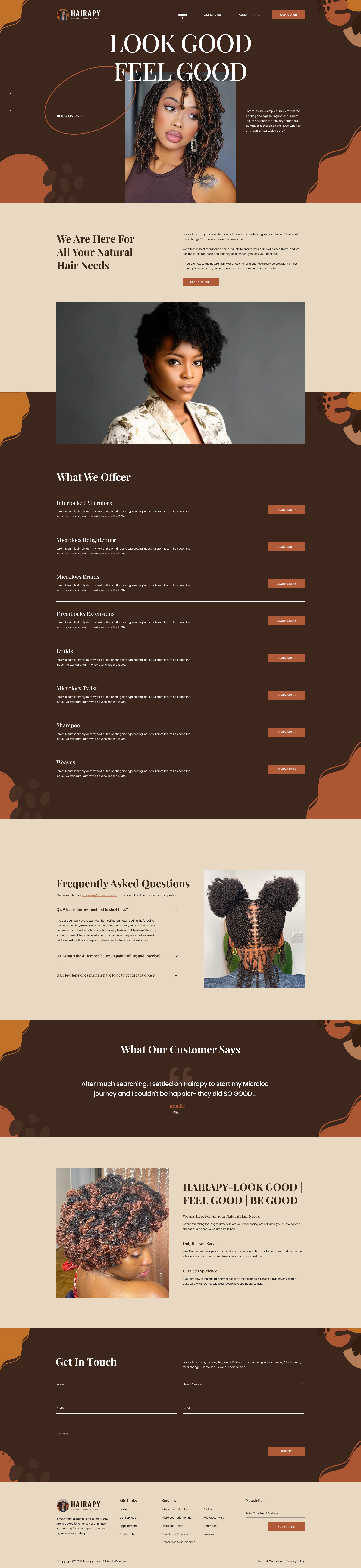 Hairapy Website Design affordableweb design amazing websites animation websites branding creative designs design dynamic websites e commerce websites latest web designs logo ui webdesignagency