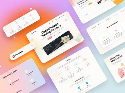 Trading Landing Page animation branding crypto design finance illustration logo minimal ui web website