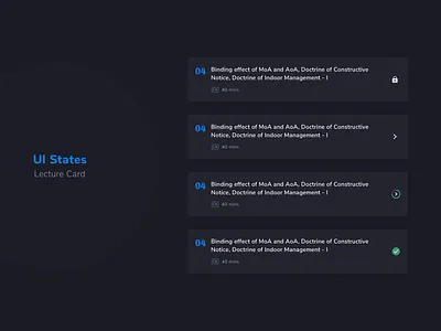 UI States card design cards ui dailyui design elearning graphic design icon icon set lecture sketch app states ui ui state ux web design