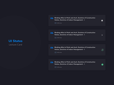 UI States card design cards ui dailyui design elearning graphic design icon icon set lecture sketch app states ui ui state ux web design