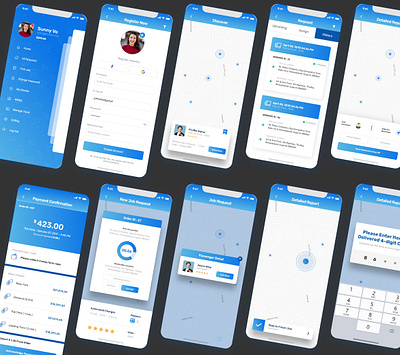 Mobile App Design animation app art clean design figma graphic design typography ui ux