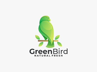 Green Bird app branding design icon illustration logo typography ui ux vector