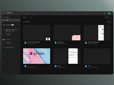 Figma Classic Dark Theme app dark theme dark ui desktop design figma minimal ui web web design