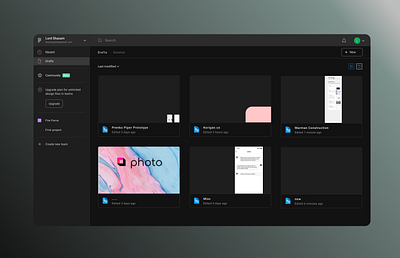 Figma Classic Dark Theme app dark theme dark ui desktop design figma minimal ui web web design