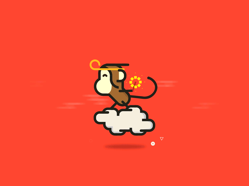 Monkey King after effects animation character chinese new year cny flying mograph monkey monkey king zodiac
