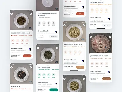 Steeped · Product Page app app design bottom sheet buy clean drink ecommerce ios mobile mobile app product rating review shop tea typography ui ux