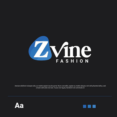 Z vine Fashion Logo brand identity business business card business logo design latter logo logo typography unique logo vector