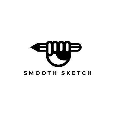 Smooth Sketch Logo brand identity branding business business logo design icon latter logo typography unique logo vector