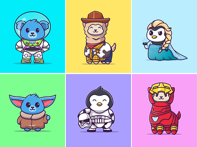 Penguin Cartoon designs, themes, templates and downloadable graphic  elements on Dribbble