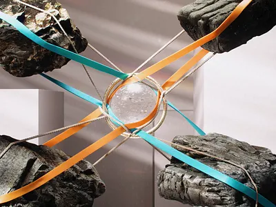 Cloth Exp. 04 3d animation c4d cloth contrast lighting modeling mograph motion motion design octane product visualization ropes simulation textures