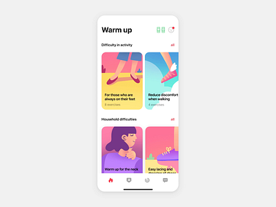 Fitness + health app animation fitness health ui